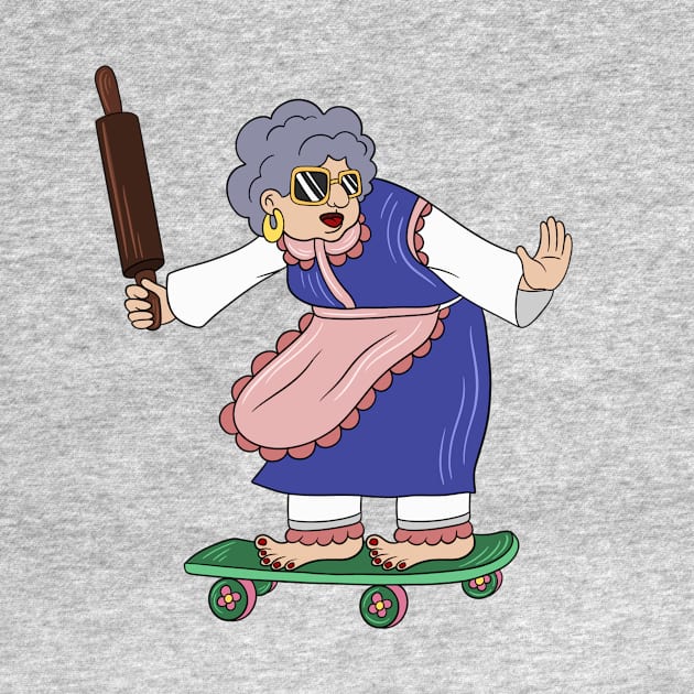 Skater Grandma by noralind